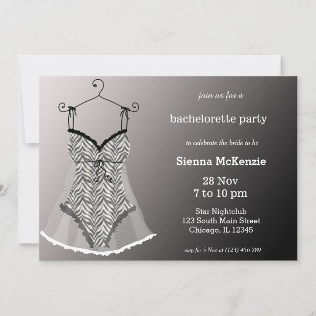 Lingerie Party Inbjudningar (Framsida)
