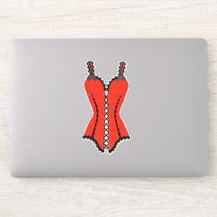 Lingerie Red and Black Klistermärken