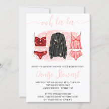 Lingerie Shower, Black, Rosa, Red, Möhippa