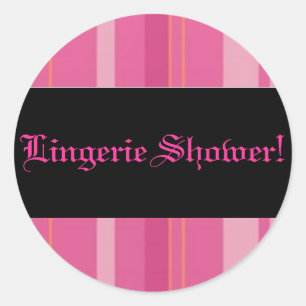 Lingerie Shower Sticker Runt Klistermärke