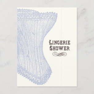 Lingerie Shower-vykort Vykort