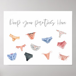 Lingerie släpper dina trosor här och poster modern