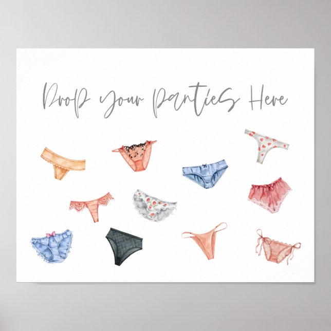 Lingerie släpper dina trosor här och poster modern (Framsidan)
