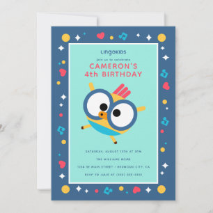 Lingokids Birthday med Billy Inbjudningar