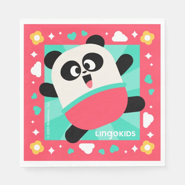 Lingokids Party Pappra blöjor med Elliot Pappersservett (Framsidan)
