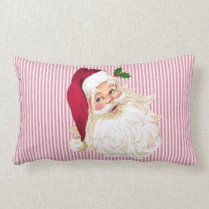 Lingon Santa Claus röd och vit randig Lumbarkudde