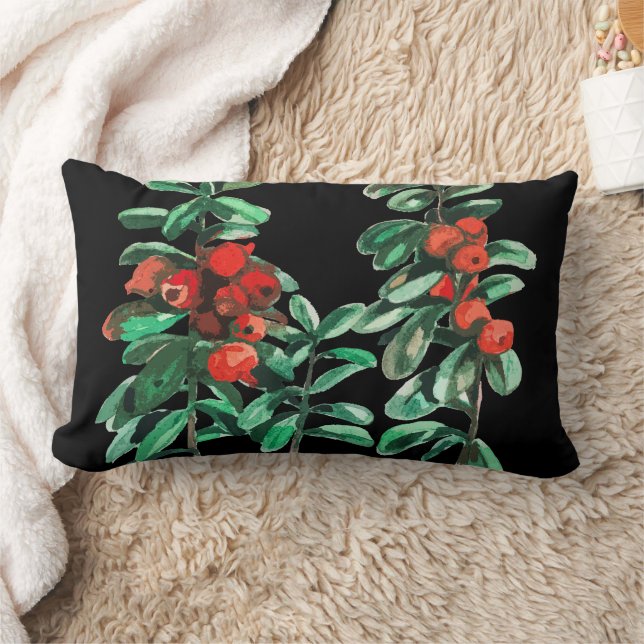 Lingonberry Lumbarkudde (Filt)