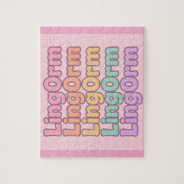 Lingorm Kawaii Bubbelbokstav Pussel