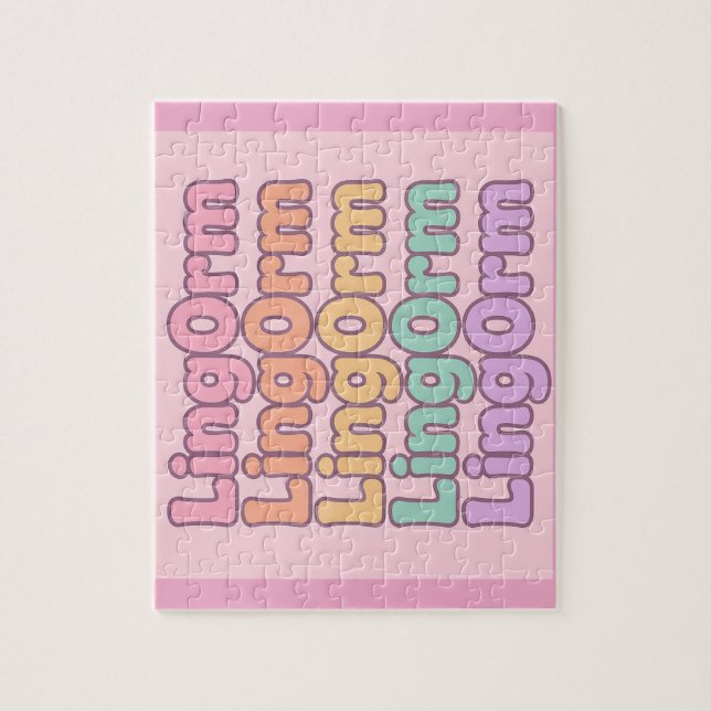 Lingorm Kawaii Bubbelbokstav Pussel (Vertikal)