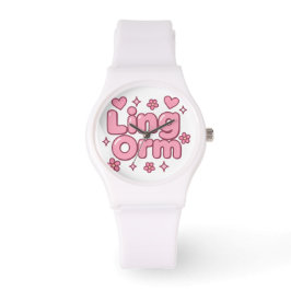 Lingorm Kawaii Bubble Letter Armbandsur