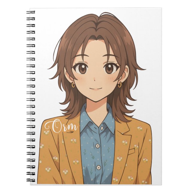 LingOrm, Orm Kornaphat Anime Illustration Anteckningsbok (Framsidan)