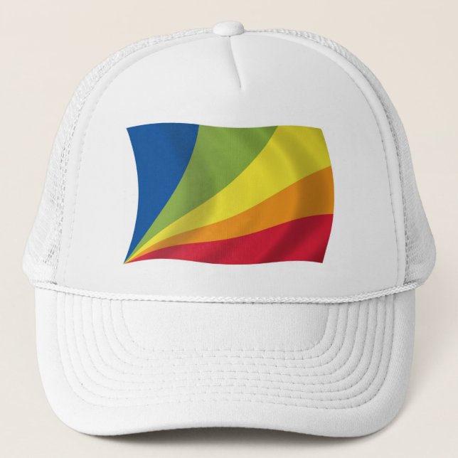 Lingua Franca Nova Flagga Hatt Truckerkeps (Framsida)