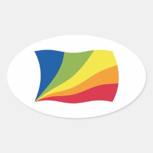 Lingua Franca Nova Flagga Klistermärke