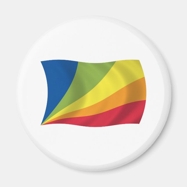 Lingua Franca Nova Flagga Magnet (Framsidan)