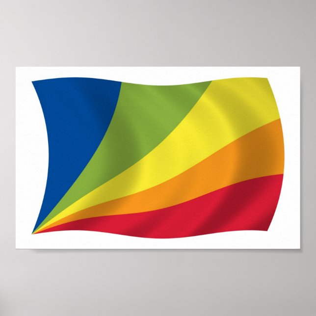 Lingua Franca Nova-Flagga Poster Skriv ut (Framsidan)