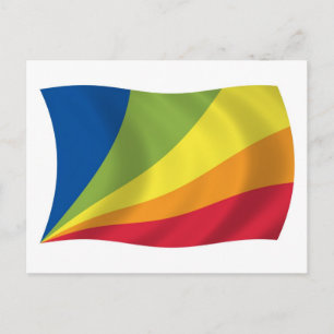 Lingua Franca Nova Flagga Postkort Vykort