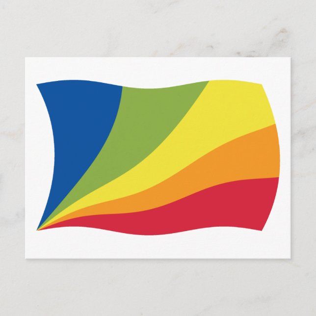 Lingua Franca Nova Flagga Postkort Vykort (Framsida)