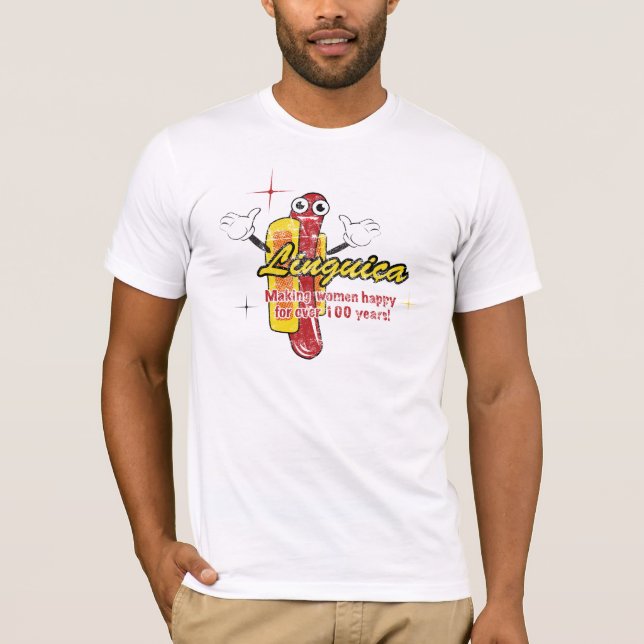 Linguica danandekvinnalycklig… t-shirt (Framsida)