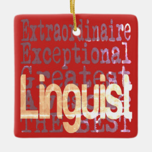 Linguist Extraordinaire Julgransprydnad Keramik
