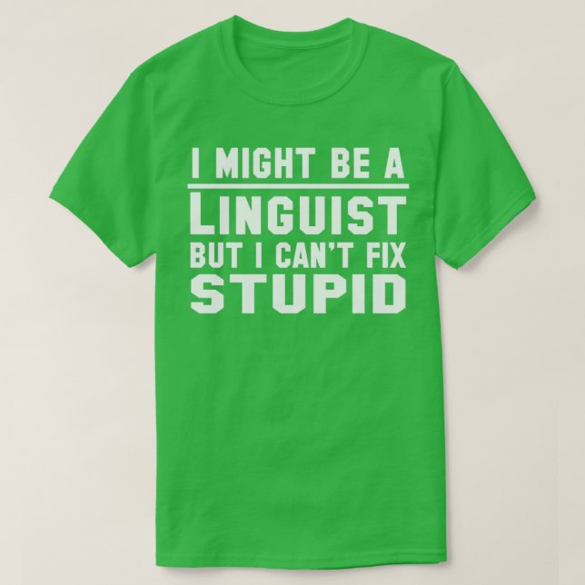Linguist T Shirt (Design framsida)