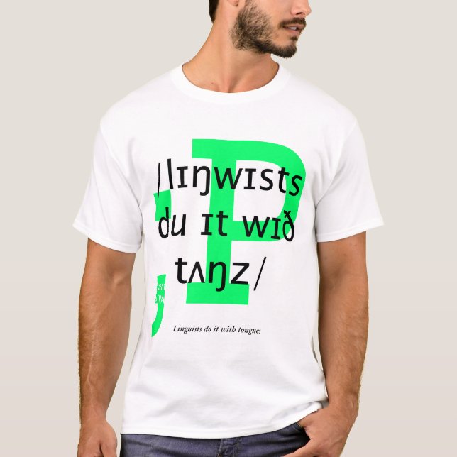 Lingvister gör det med tungor tee (Framsida)