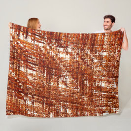 Linhas Cruzadas e entalhe de quadrados enferrujado Fleecefilt