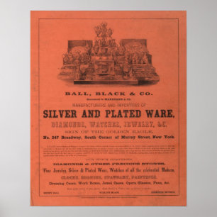 Lining Coltons amerikanska Atlas Poster