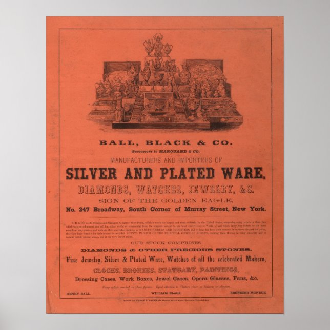 Lining Coltons amerikanska Atlas Poster (Framsidan)