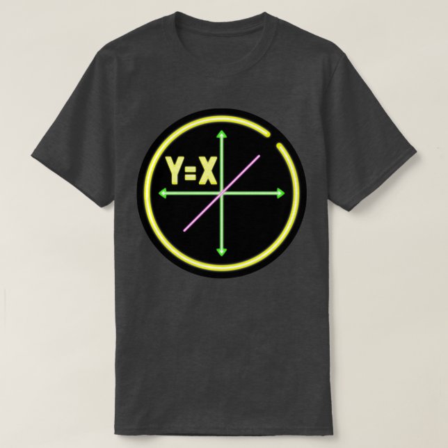 Linjär ekvation XY Algebra Math T Shirt (Design framsida)