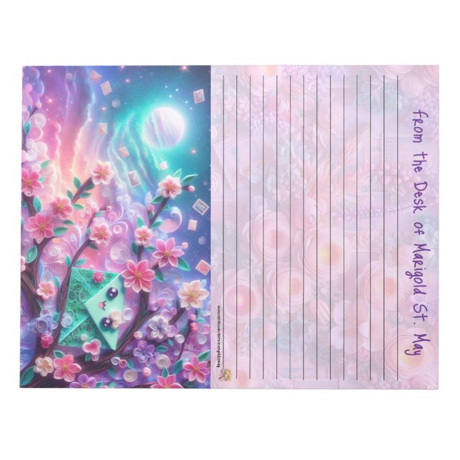 Linjär Glad Post Notisblock Anteckningsblock (Framsida)