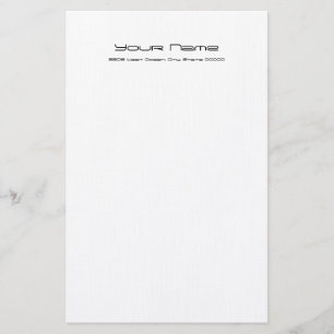 Linjär, Papper/vit Färg Brevpapper