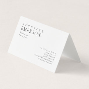 Linjär professionell minimalistisk modern enkel visitkort