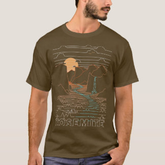 Linjär yosemit Yosemite National Parker Art 2 T Shirt