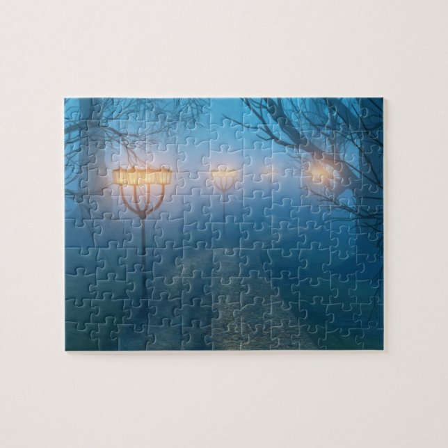 Linjarer i Fog Puzzle Pussel (Horisontell)