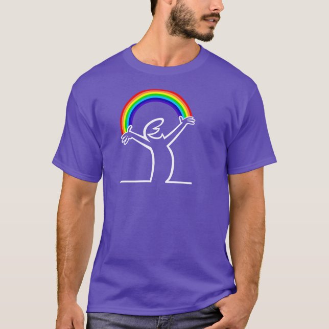Linjärgbubbe T Shirt (Framsida)