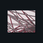 Linjärt abstrakt-design | Grått & Burgundy Canvastryck<br><div class="desc">Abstrakt canvas art har en unik modern, konstnärlig linjär sammansättning i burgundy och vin på lätt grått-bakgrund. Den konstnärliga designen inspireras av långa dyngräs och är en skiktad sammansättning som ger djup och perspektiv med högdagrar och skuggor av grått och vin-färgad. Designat med vektorgrafik kan du skapa en egen anpassad...</div>