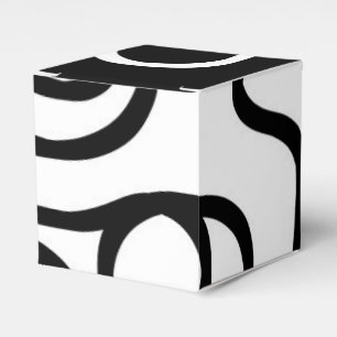 Linjärt besvär I: Abstrakt Black & White Presentaskar