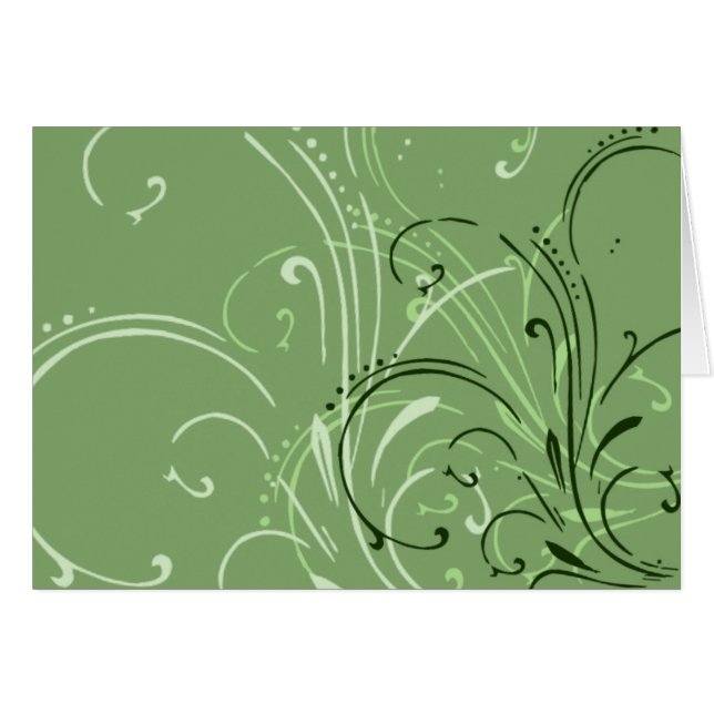 Linjärt Dance Card OBS Kort (Framsidan Horizontal)