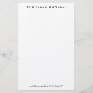 Linjärt professionell elegant modern minimalistisk brevpapper
