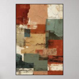 Linjärt saldo och Abstrakt av formulär Poster