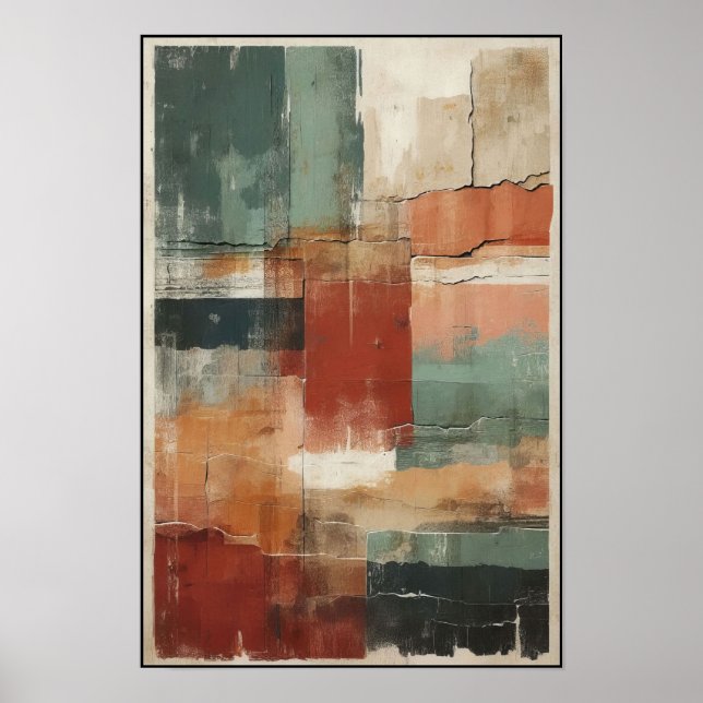 Linjärt saldo och Abstrakt av formulär Poster (Framsidan)