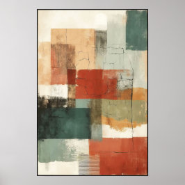 Linjärt saldo och Abstrakt av formulär Poster