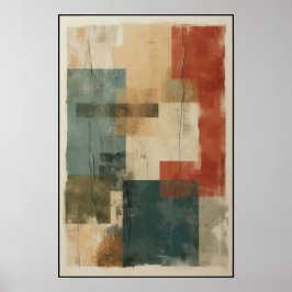 Linjärt saldo och Abstrakt av formulär Poster