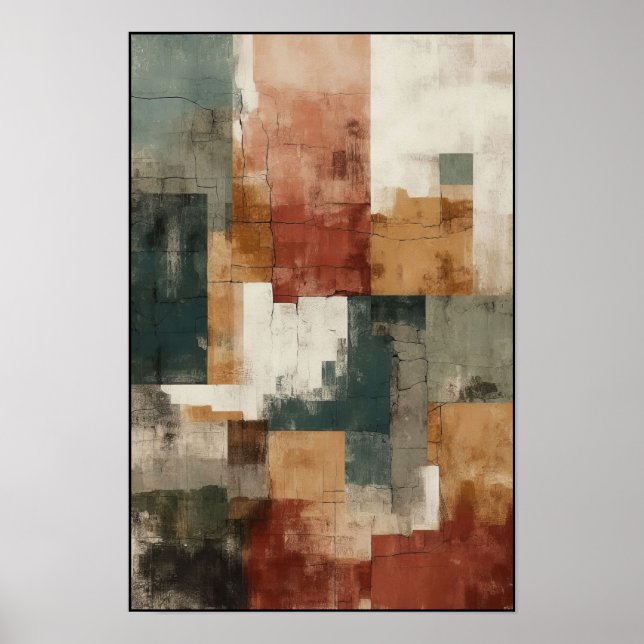 Linjärt saldo och Abstrakt av formulär Poster (Framsidan)