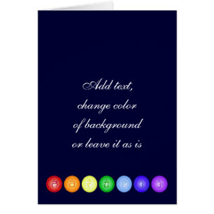 Linje 7 Chakras Hälsningskort