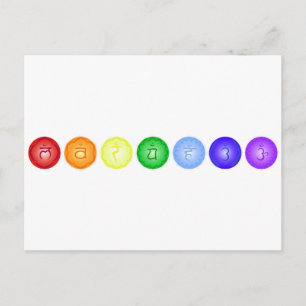 Linje 7 Chakras Vykort