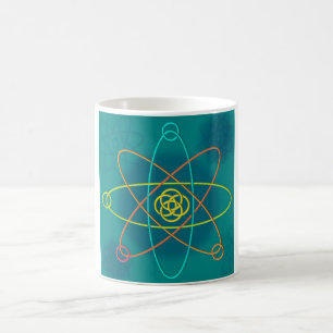 Linje Atomstruktur Kaffemugg