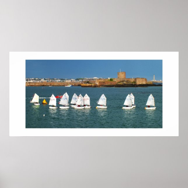 Linje av Optimt-båtar Poster (Framsidan)