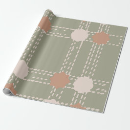 Linje & Cirkel Mönster Inpackningspapper Presentpapper
