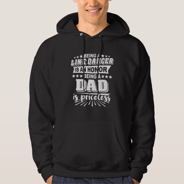 Linje Dansare Pappa Linje Dansar  2 Hoodie (Framsida)